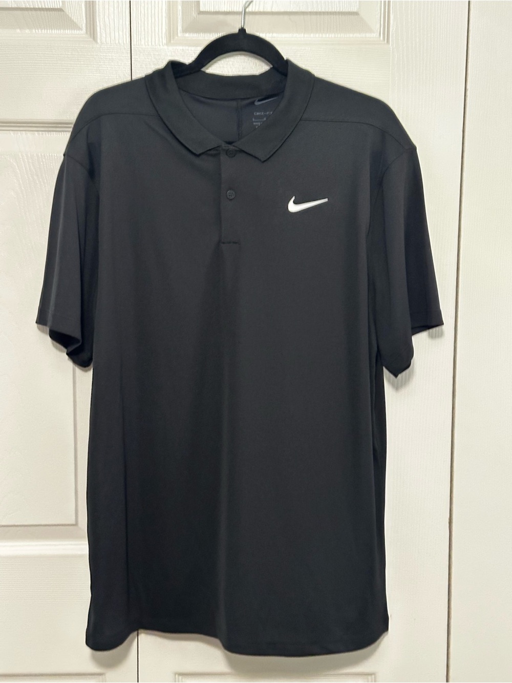 Nike‎ Dri-FIT Victory Golf Polo Shirt Short Sleeve in Black Size Large NWT